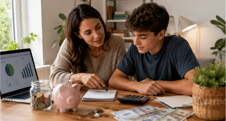 Como ensinar educação financeira para adolescentes em casa